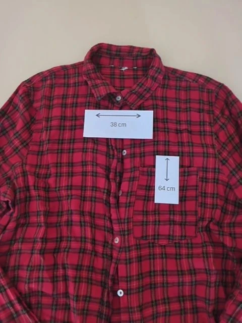 Camisa Sin marca - S - Rojo - Cuadros – photo 2